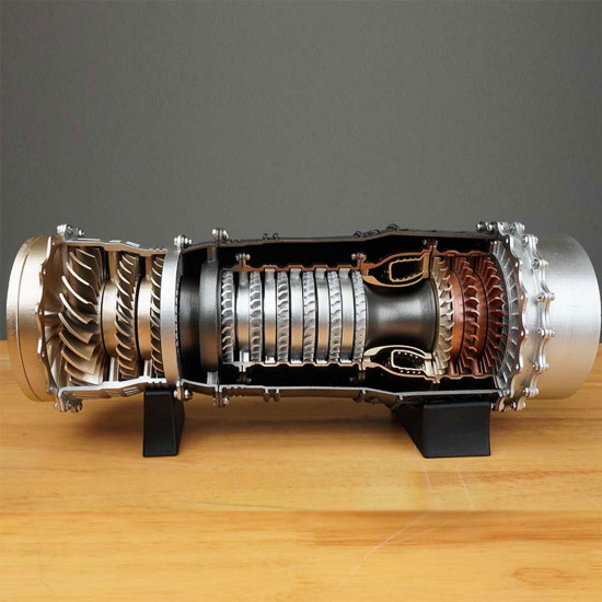 1/20 diy assembly turbofan frighter ws-15 engine model toys (150+ pcs)