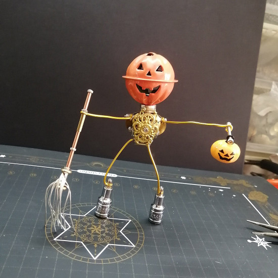 100+pcs halloween scarecrow pumpkin 3d metal model kits for kids