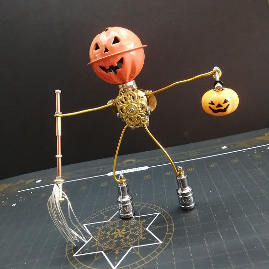 100+pcs halloween scarecrow pumpkin 3d metal model kits for kids