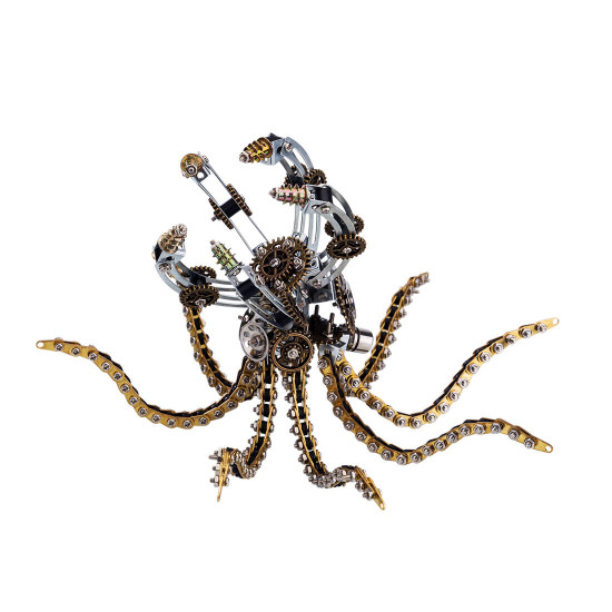 1060pcs metal assembly kit toy mechanical octopus