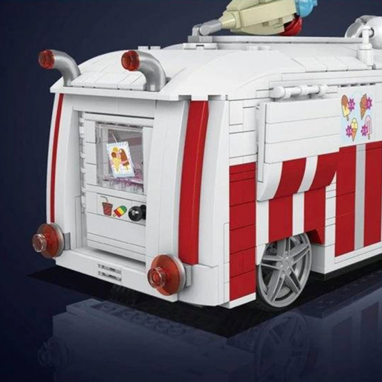 tuned ice cream truck 1077pcs