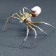 122pcs diy steampunk metal spider puzzle toy with nut light