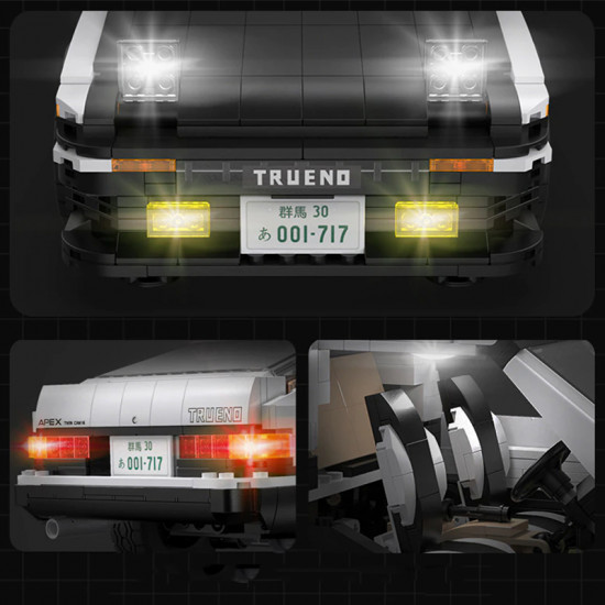 remote controlled initial d ae86 1233pcs