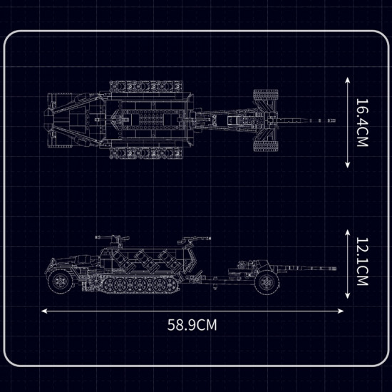 kfz 251 half track 1297pcs