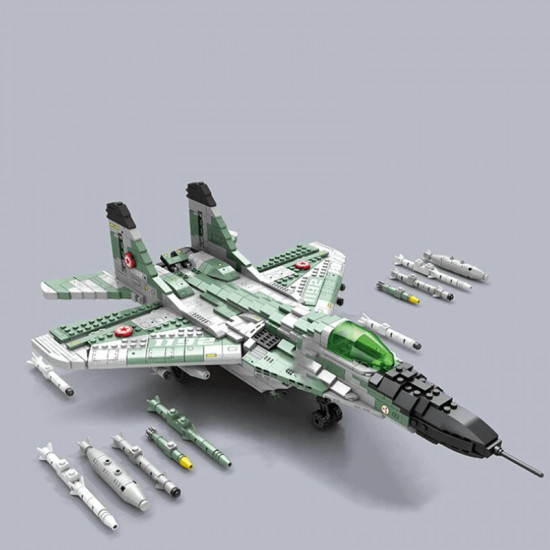 mig gurevich mig-29 fighter 1386pcs