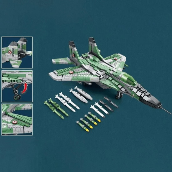 mig gurevich mig-29 fighter 1386pcs