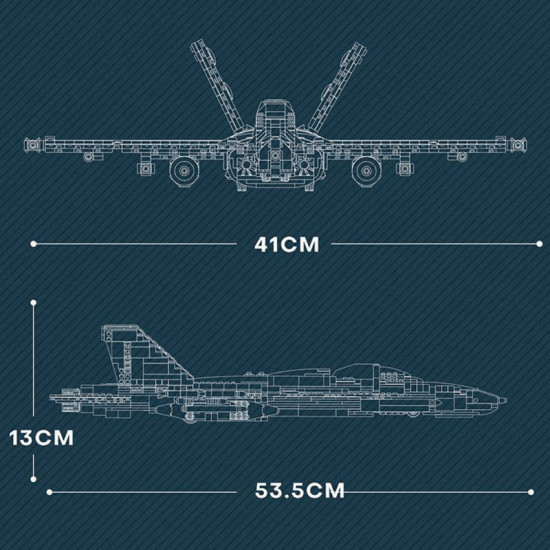 f18 fighter jet 1386pcs