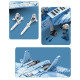 su-57 heavy fighter 1455pcs