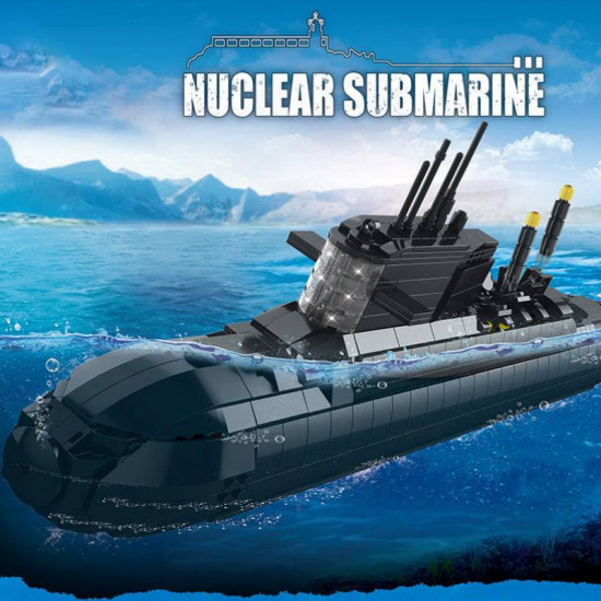 nuclear submarine 1497pcs