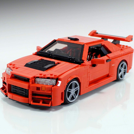 r34 sports car 1513pcs