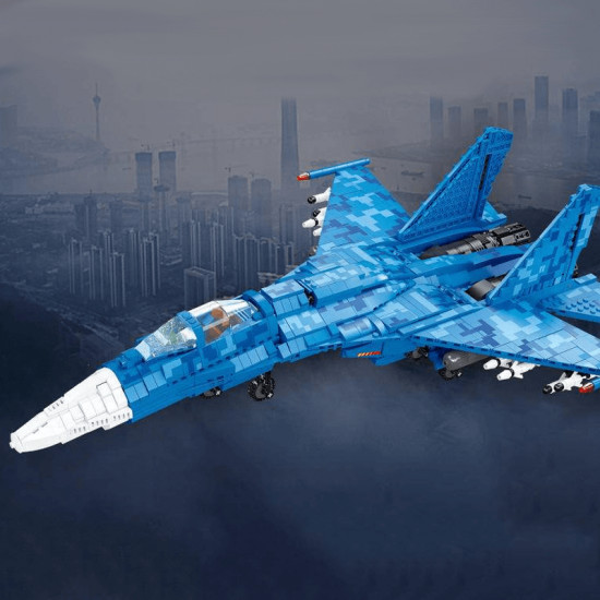 the 63cm su-35 fighter 1529pcs