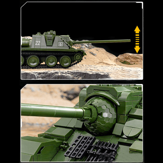 remote controlled su-100 tank destroyer 1700pcs