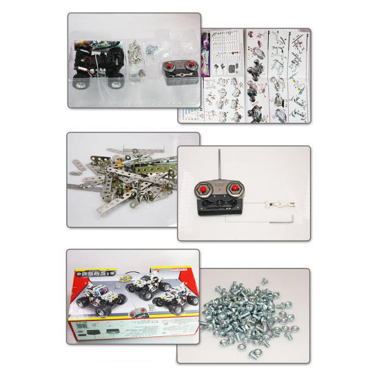 170pcs+ diy metal remote control dancing car puzzle model kit