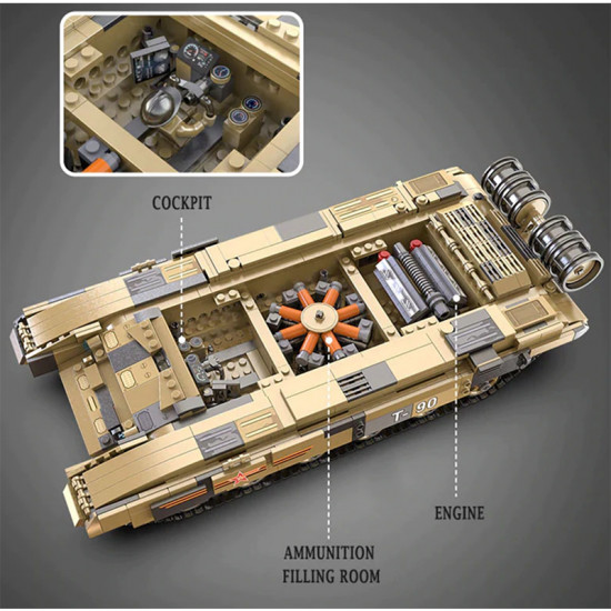 remote controlled tank 1722pcs