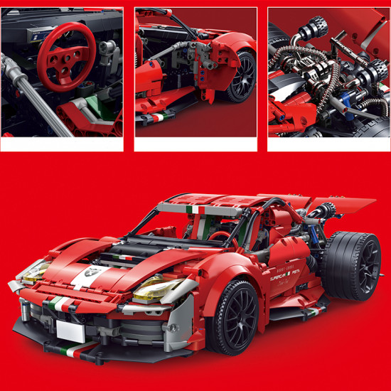 the exposed prancing horse 2047pcs