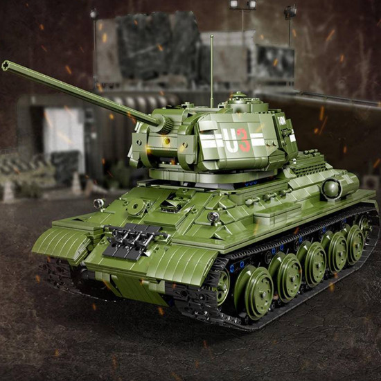 remote controlled t34 tank 2051pcs