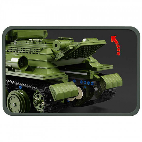 remote controlled t34 tank 2051pcs