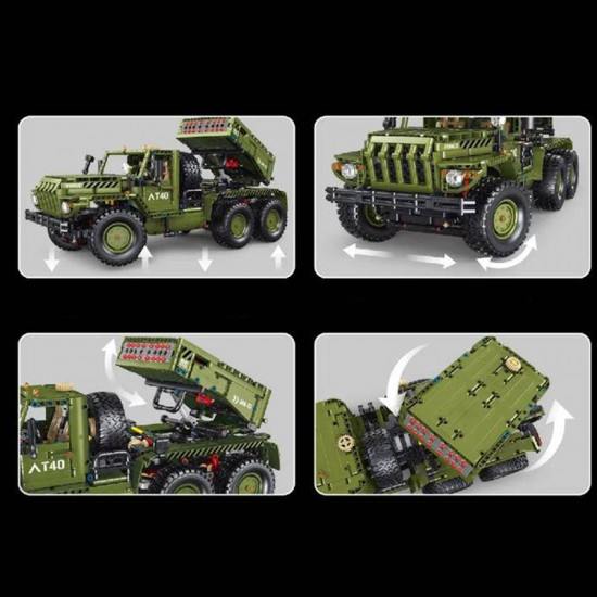 remote controlled katyusha rocket launcher 2267pcs