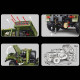 remote controlled katyusha rocket launcher 2267pcs