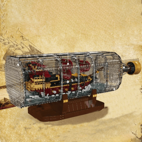 the ultimate ship in a bottle 2487pcs