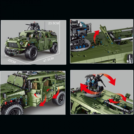 remote controlled armoured raid vehicle 3174pcs