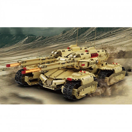 remote controlled army 4 track tank 3295pcs