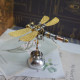 3d diy dragonfly steampunk mechanical insect metal assembly model kit (kit version/208pcs)