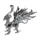 3d diy metal eagle monster mutant animal 3d metal puzzle 69+pcs