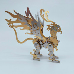 3d diy metal eagle monster mutant animal 3d metal puzzle 69+pcs