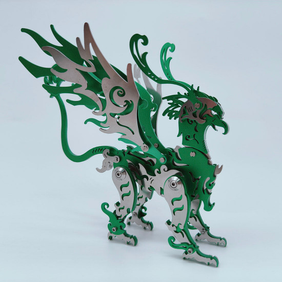 3d diy metal eagle monster mutant animal 3d metal puzzle 69+pcs