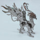 3d diy metal eagle monster mutant animal 3d metal puzzle 69+pcs