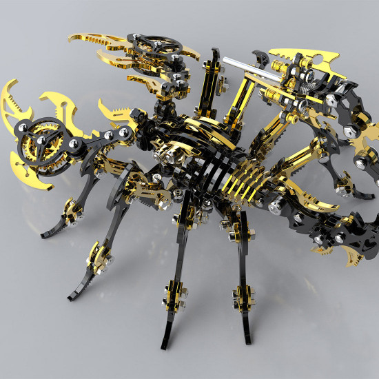 3d diy metal scorpion kits mechanical model building kits assembly toy for halloween