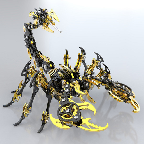 3d diy metal scorpion kits mechanical model building kits assembly toy for halloween