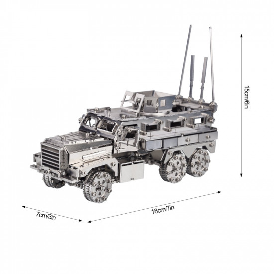 3d metal assembly model diy mine resistant vehicles mrap