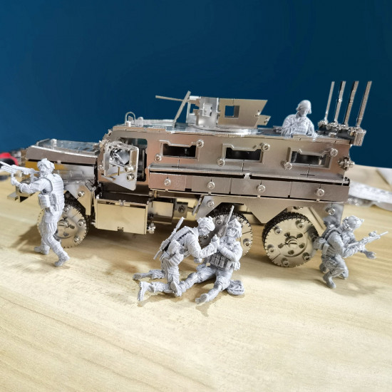 3d metal assembly model diy mine resistant vehicles mrap