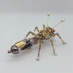 3d metal puzzle female ant steampunk insect diy assembly model 300+pcs