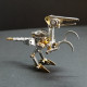 3d metal puzzle therizinosaurus mechanical assembly model 100+pcs