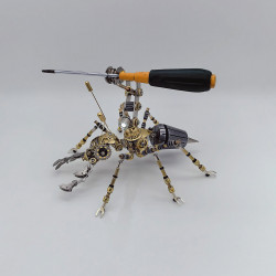 3d metal puzzle worker ant steampunk insect diy assembly model 400+pcs