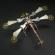 3d metal steampunk puzzle dragonfly diy assembled model 150+pcs