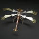 3d metal steampunk puzzle dragonfly diy assembled model 150+pcs