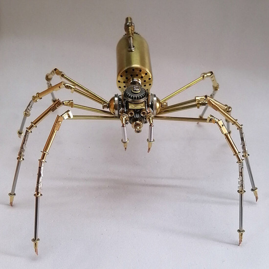 3d mini long-legged spider model steampunk diy metal puzzle assembly