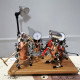 3d steampunk metal band musician trumpet model saxophone robot table lamp crafts