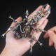 3pcs metal 3d eastern lucaninae beetles insect mechanical assembly model