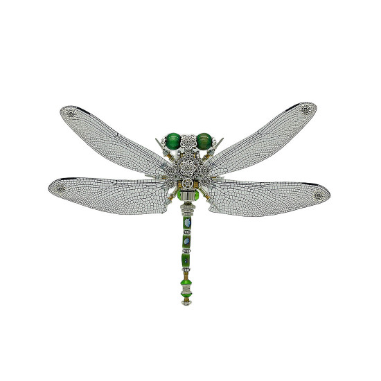 3pcs/set steampunk dragonfly 3d metal puzzle for adults