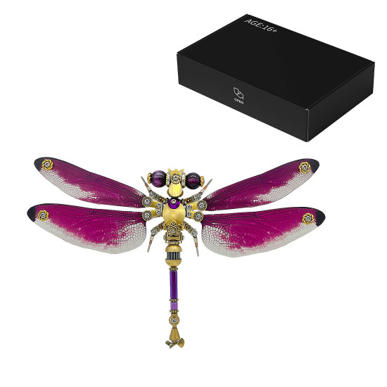 3pcs/set steampunk dragonfly 3d metal puzzle for adults