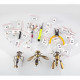 3pcs/set tiny metal steampunk bugs model kit diy toy