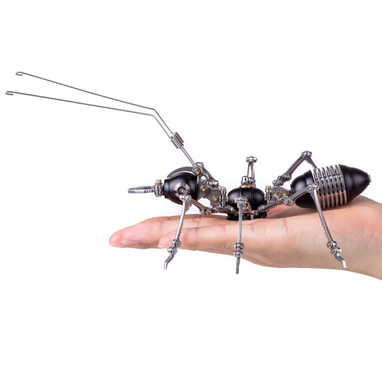 3pcs set metal worker ant team diy model kits assembly