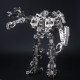 532pcs bee robot assembly metal big fighting mecha soldier puzzle model kit 3d sculpture