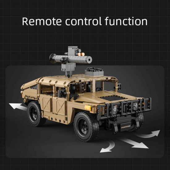 remote controlled humvee 627pcs