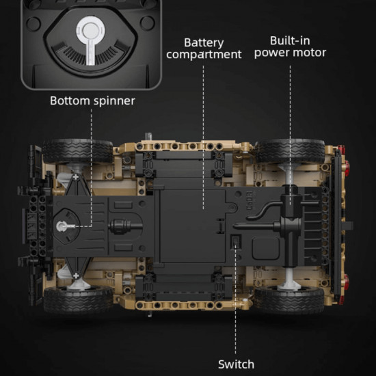 remote controlled humvee 627pcs